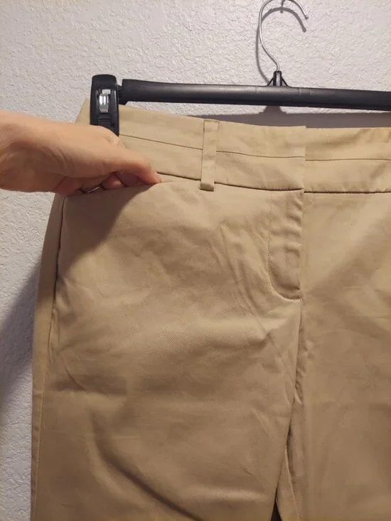 New York & Company 7th Avenue Design Studio Pants Women’s 4 Tall Khaki - Picture 3 of 12